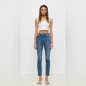 GRLFRND Super High Rise Stretch Slim Crop - Size 26